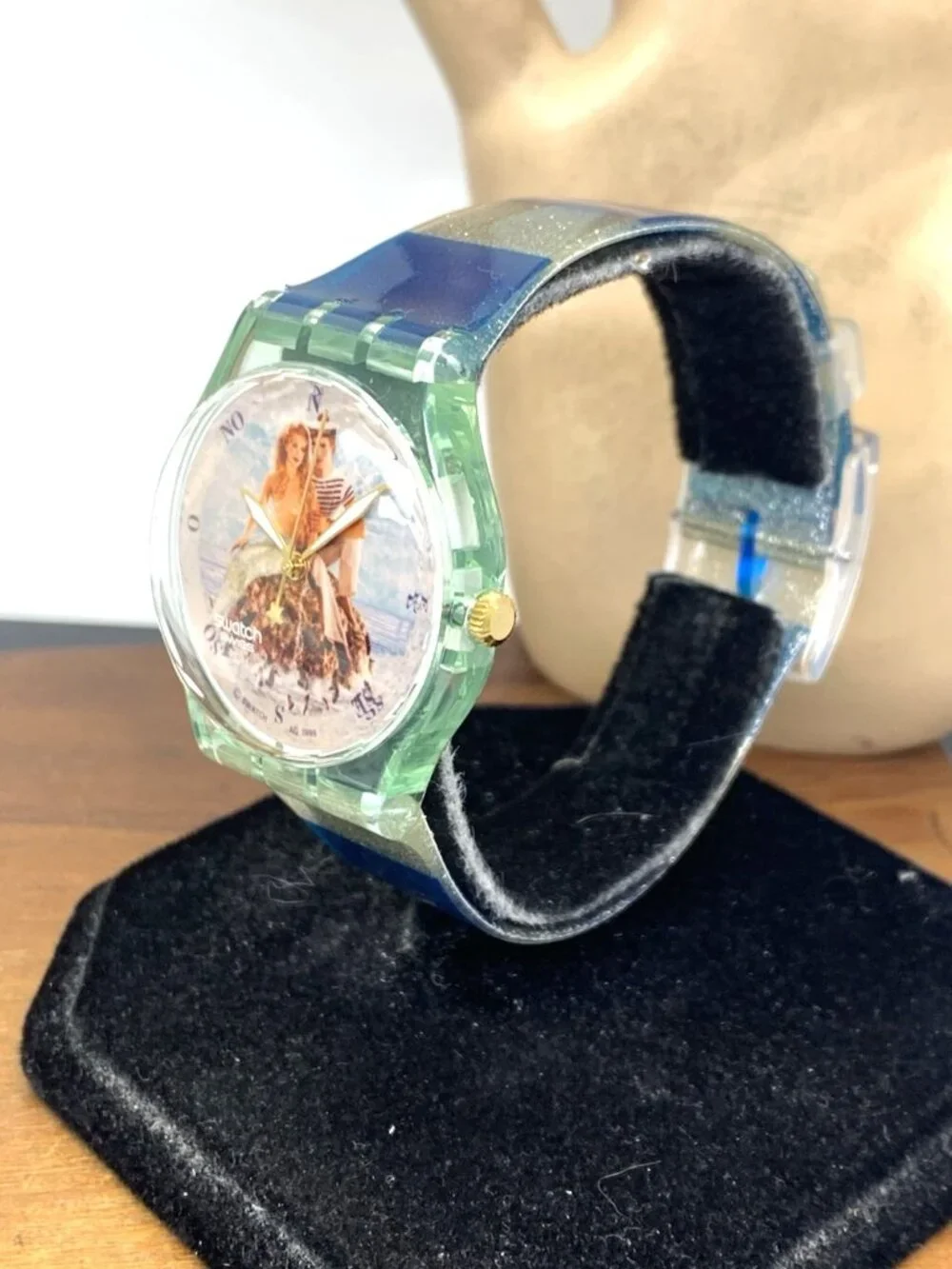 Swatch Unisex Watch GZ161 La Sirene et le Marin Mermaid Swiss Quartz 1999 34mm